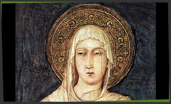 Heiligenschein Klara von Assisi