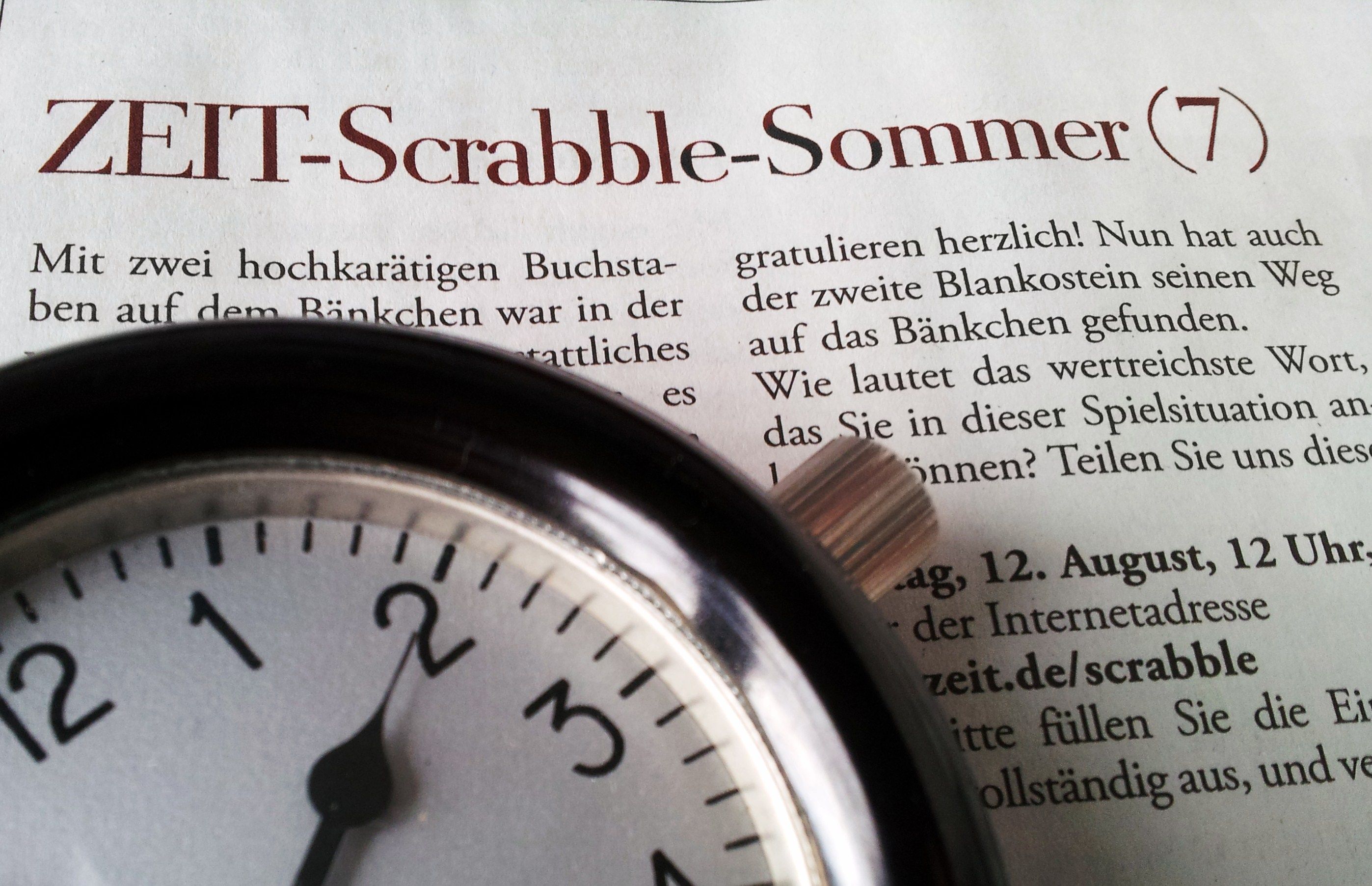 Endspurt beim ZEIT-Scrabble-Sommer