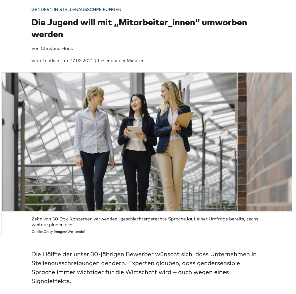 Die Jugend will mit „Mitarbeiter_innen“ umworben werden